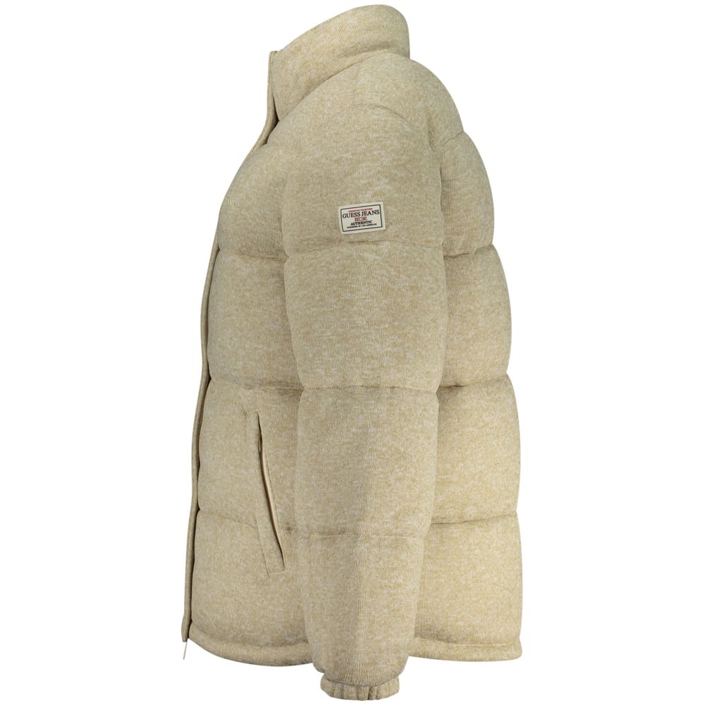 Guess Jeans Beige Polyester Coat - Image 3