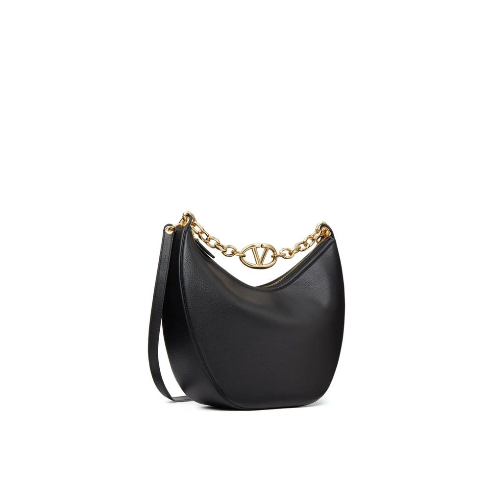 Valentino Garavani Black Calfskin Shoulder Bag - Image 2