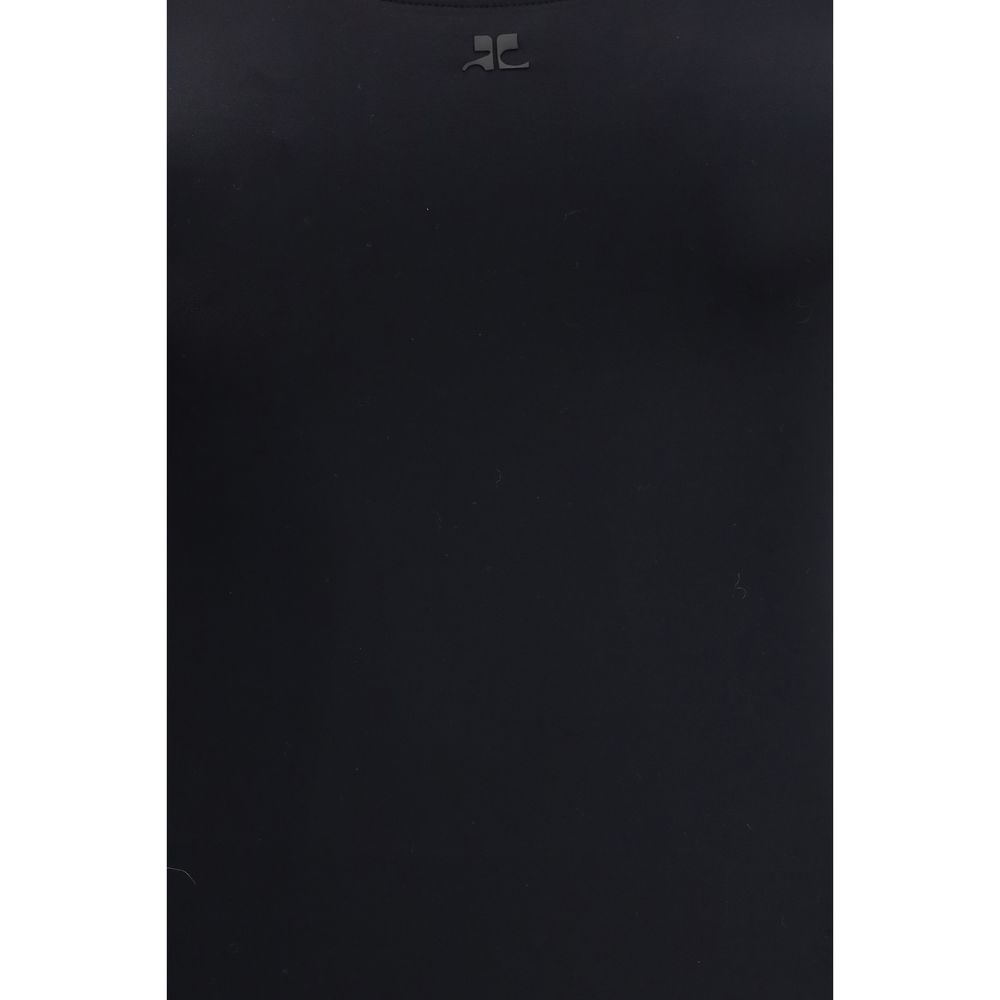 Courrèges Black Elastane One-Piece Swimsuit - Image 3