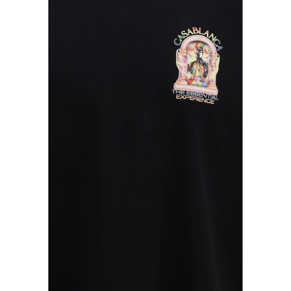 Casablanca Black Cotton T-Shirt - Image 3