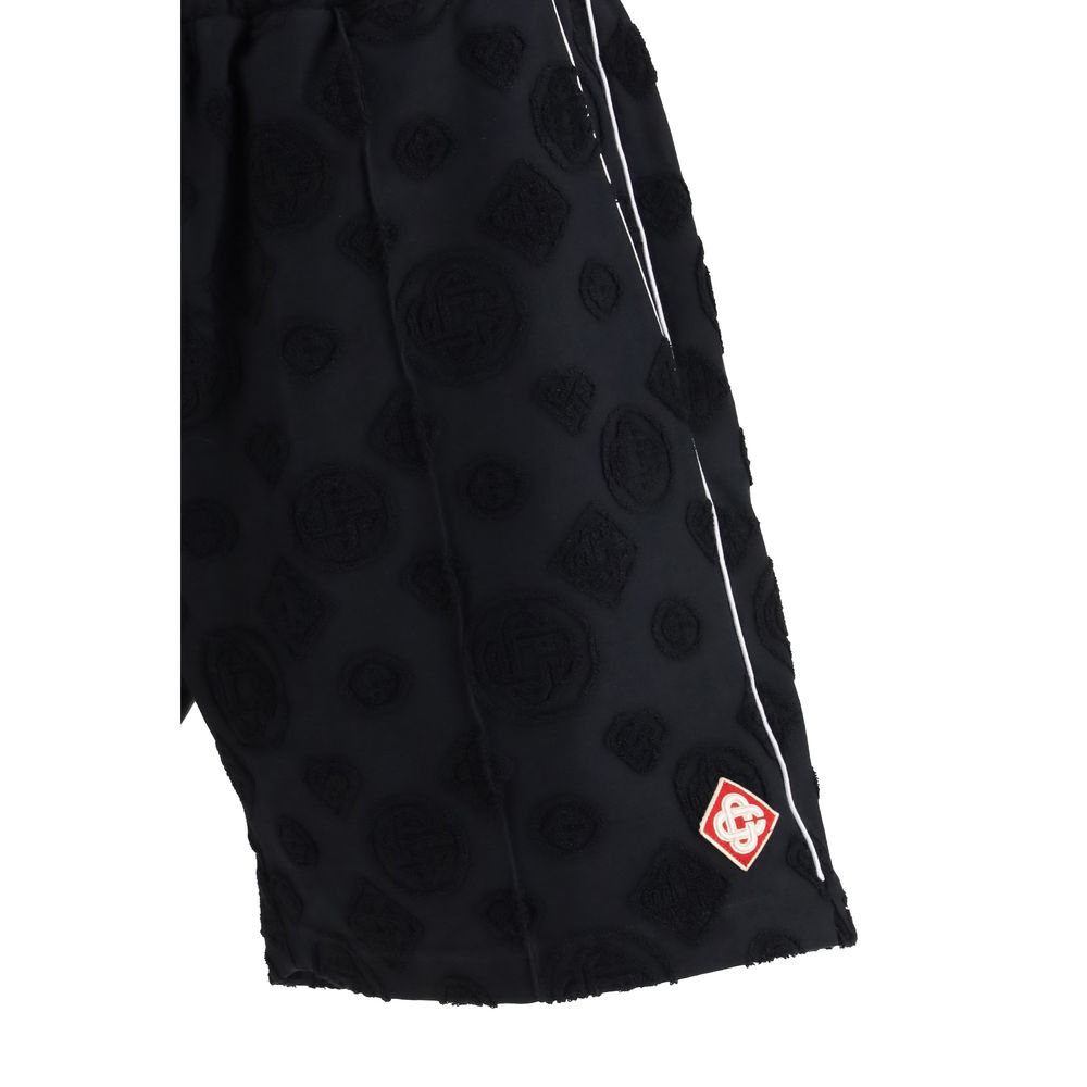 Casablanca Black Cotton Bermuda Shorts - Image 3