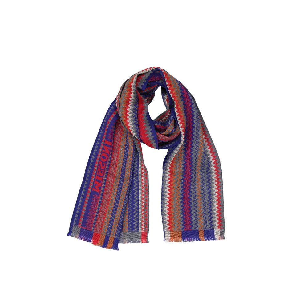 Missoni Blue Wool Scarf - Image 2