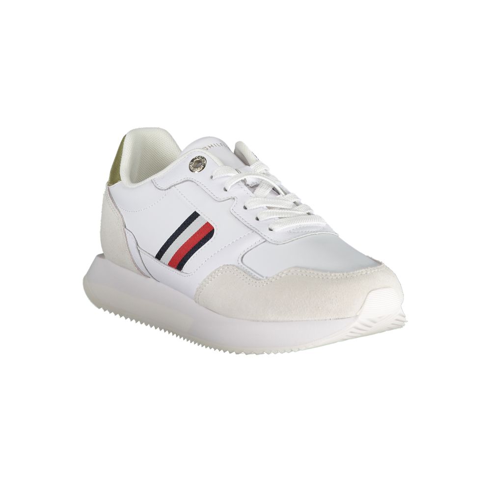 Tommy Hilfiger White Leather Women Sneaker - Image 3