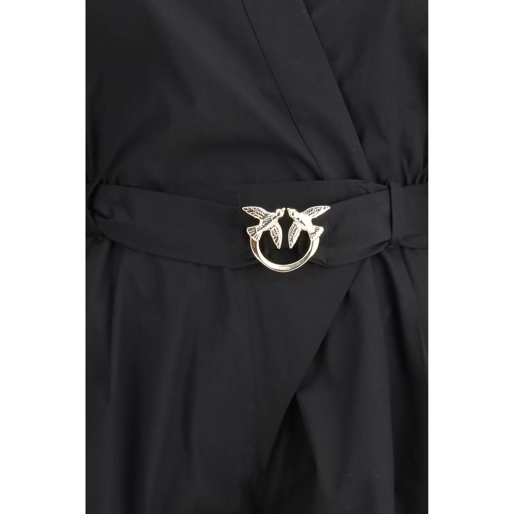 PINKO Black Cotton Jumpsuit - Image 3