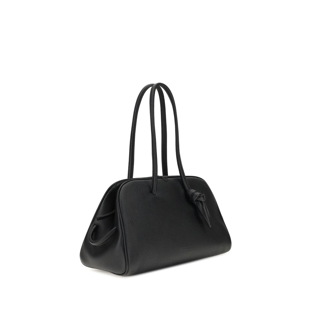 Jacquemus Black Calf Leather Bos Taurus Handbag - Image 2