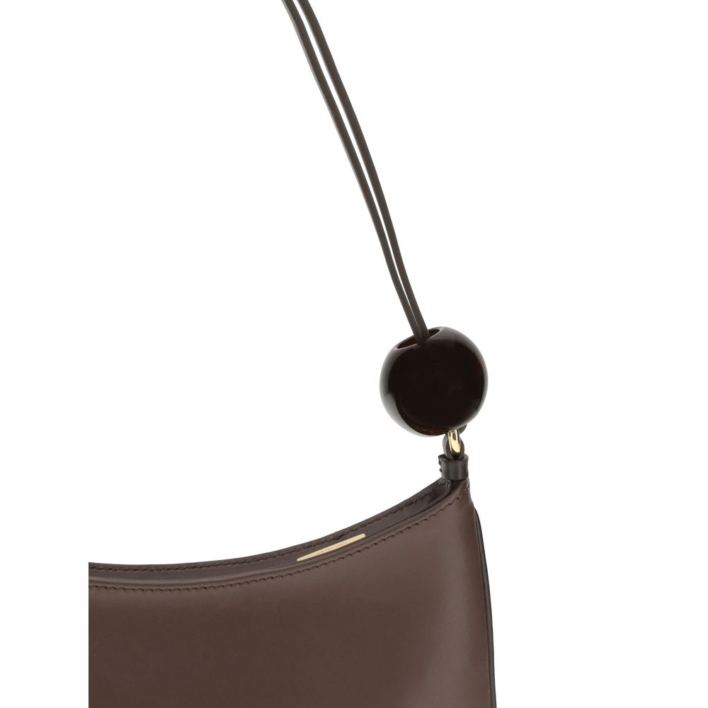 Jacquemus Brown Calf Leather Bos Taurus Shoulder Bag - Image 4