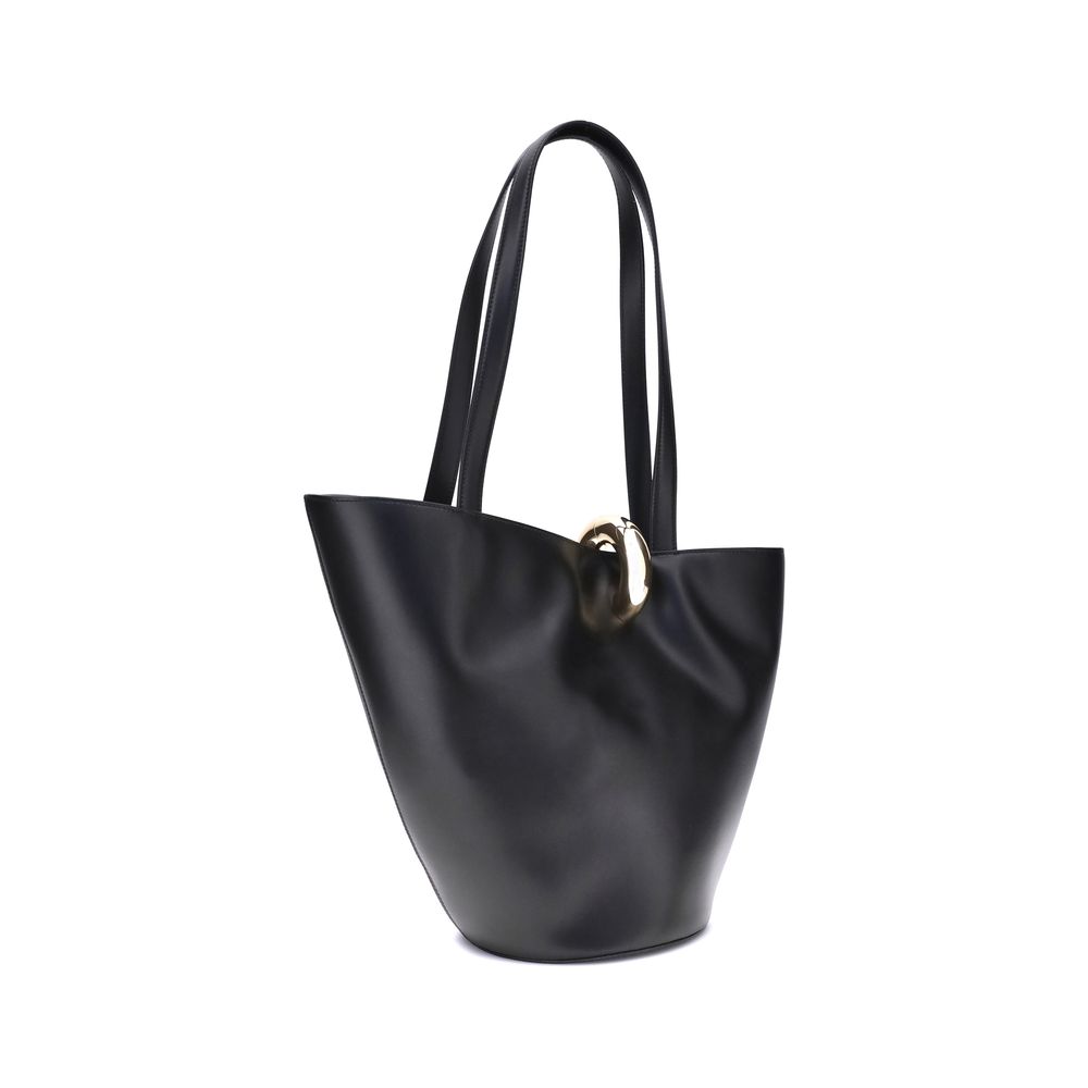 Jacquemus Black Calf Leather Bos Taurus Shoulder Bag - Image 3