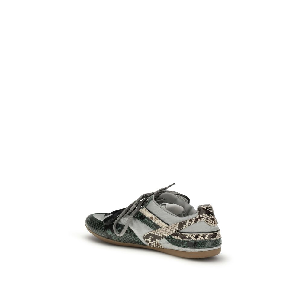 Miu Miu Gray Rubber Athletic Sneakers - Image 3