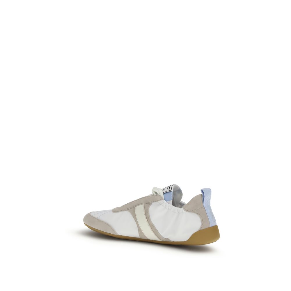 Chloé White Calf Leather Bos Taurus Athletic Sneakers - Image 3