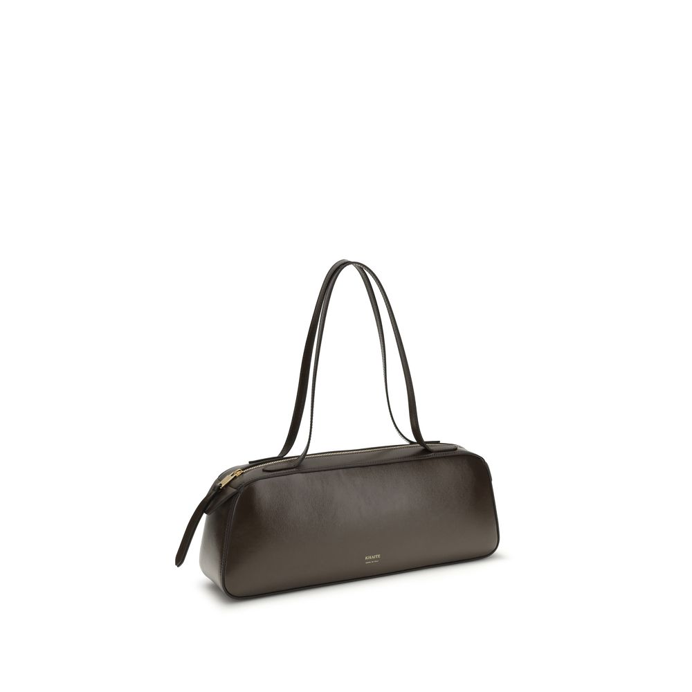 Khaite Brown Calf Leather Bos Taurus Shoulder Bag - Image 2