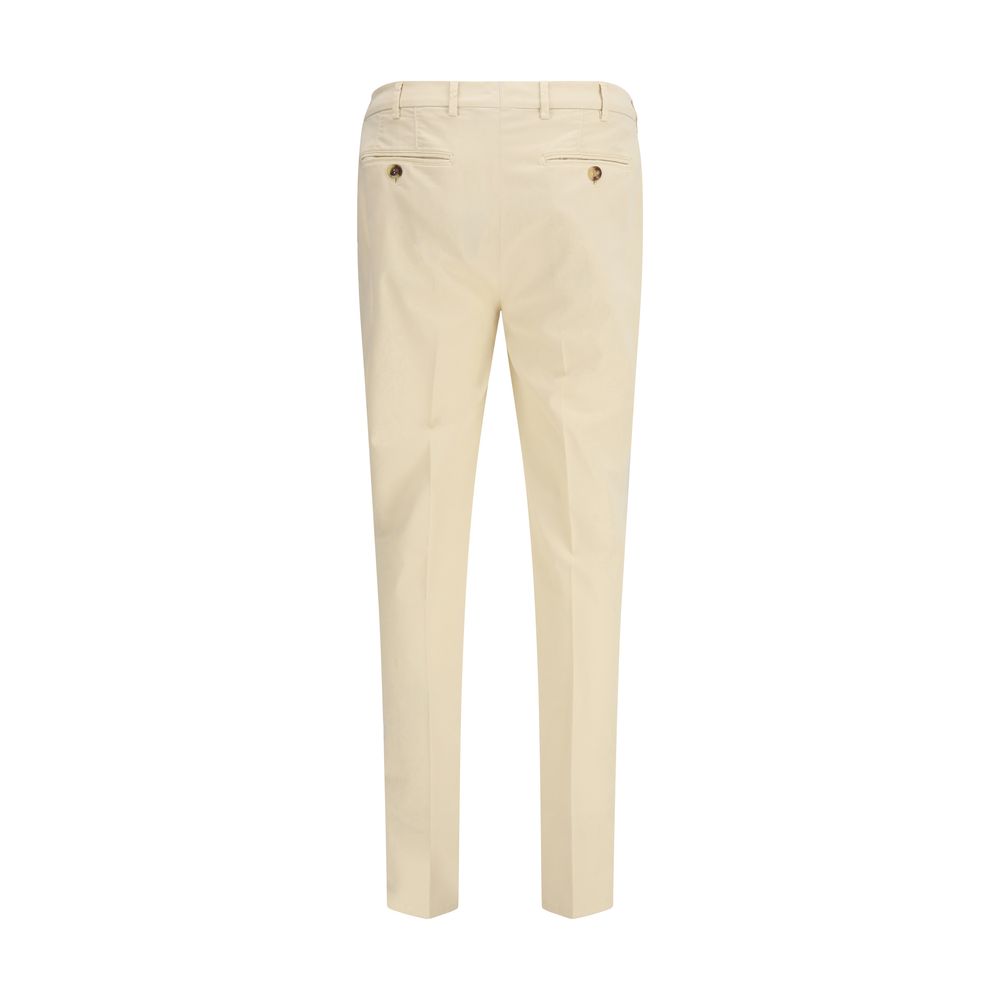 Brunello Cucinelli Cream Cotton Pants - Image 2