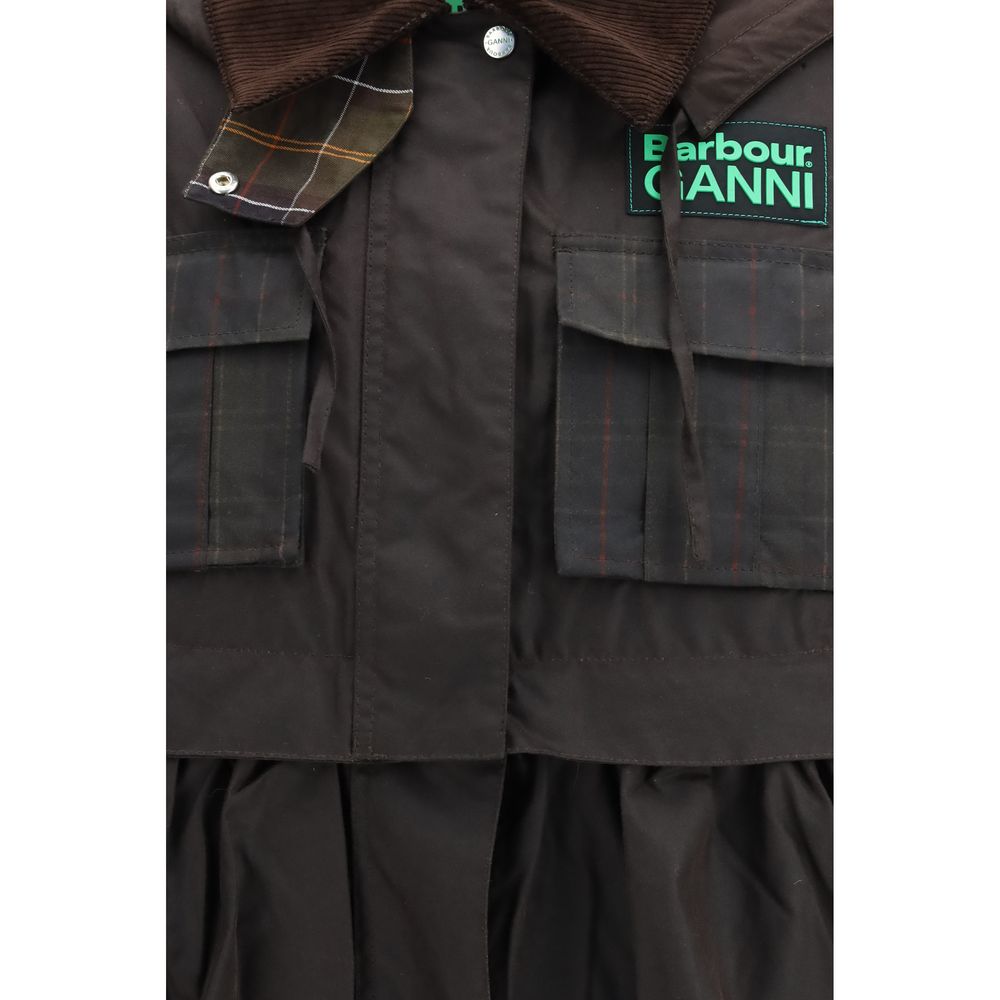 Barbour Brown Cotton Coat - Image 3