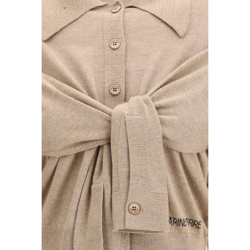 Marine Serre Beige Viscose Cardigan - Image 3