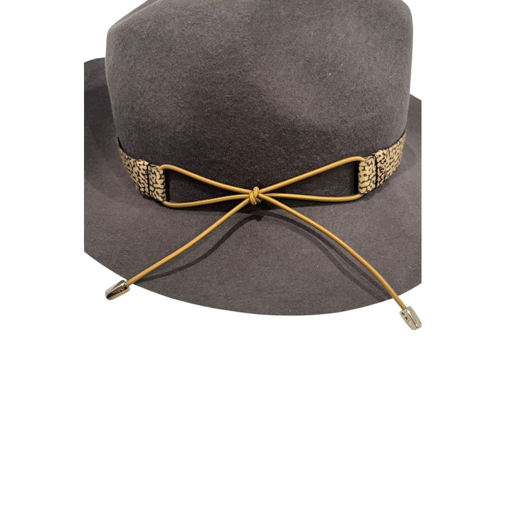 Borbonese Grey Wool Women Hat - Image 3