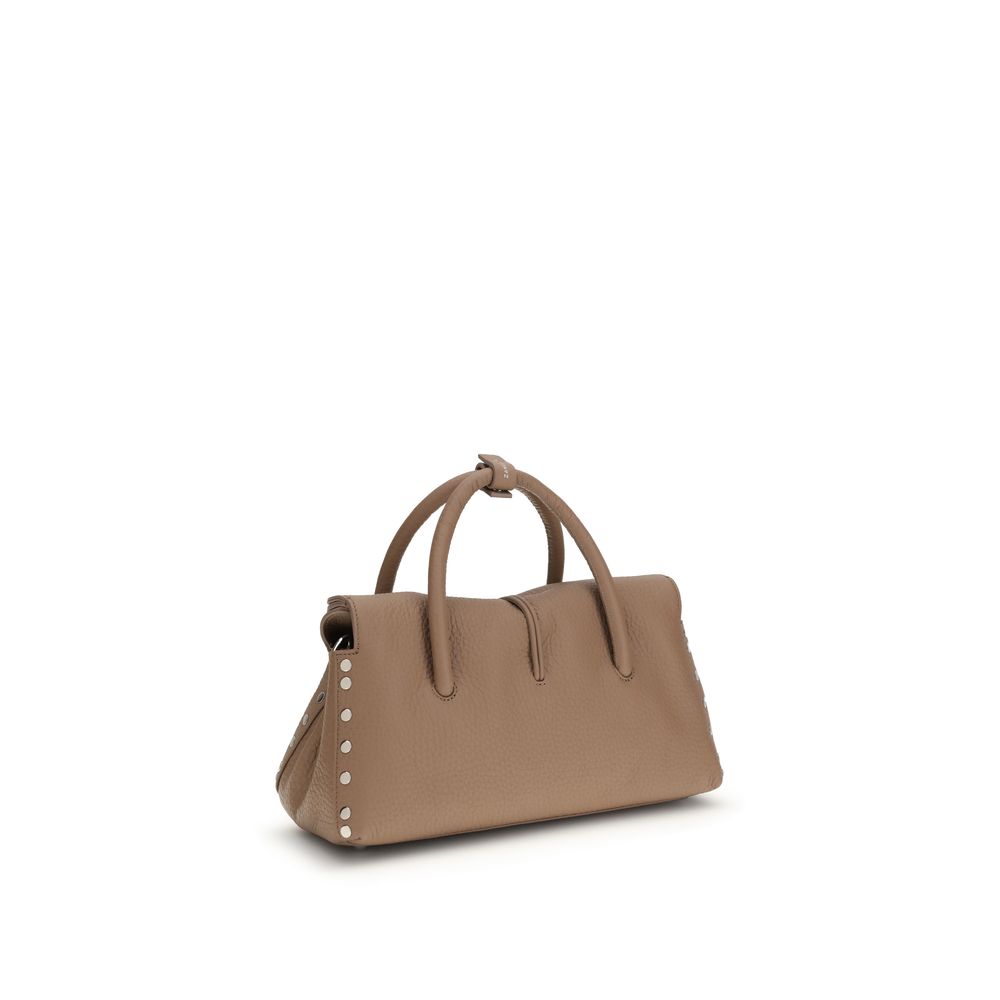 Zanellato Brown Calf Leather Bos Taurus Shoulder Bag - Image 3