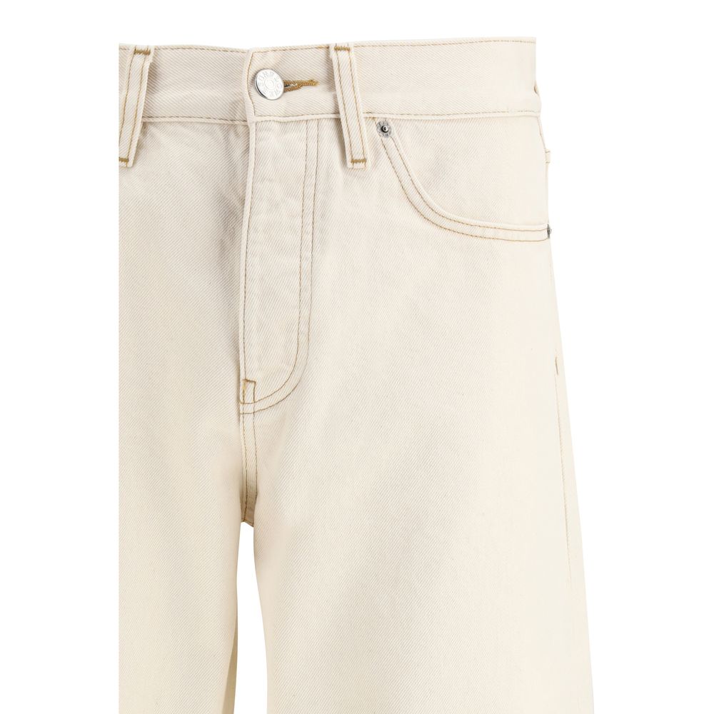 Sunflower Cream Cotton Relaxed Fit Jeans - Image 3