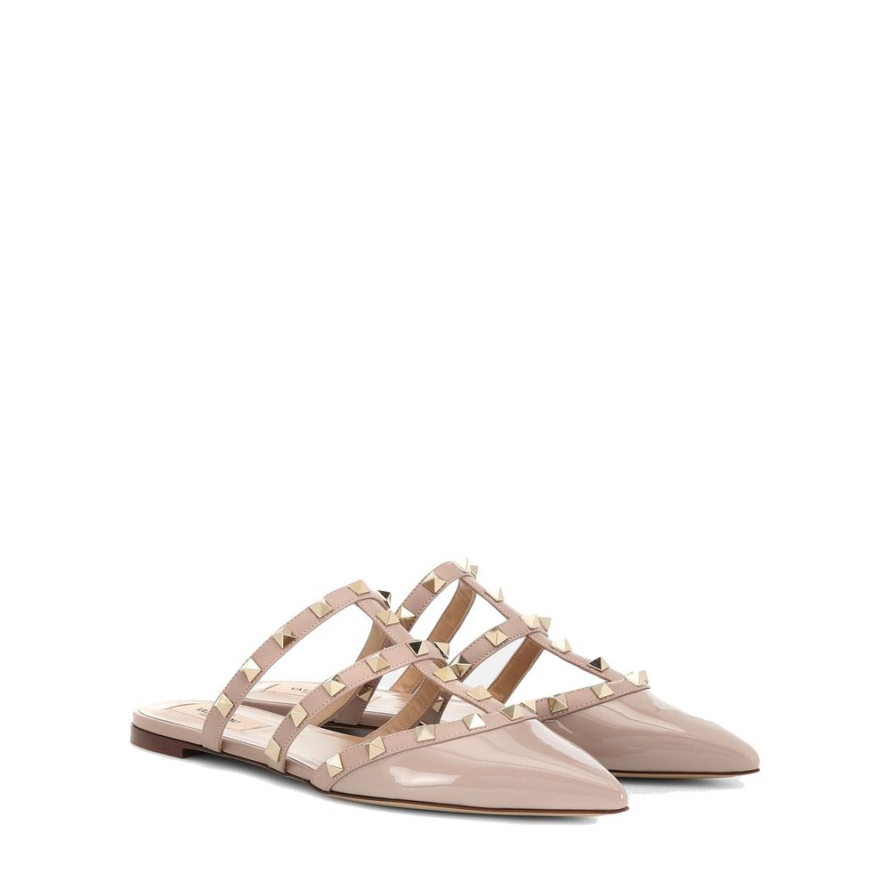 Valentino Garavani Beige Calfskin Ballet Flats - Image 2