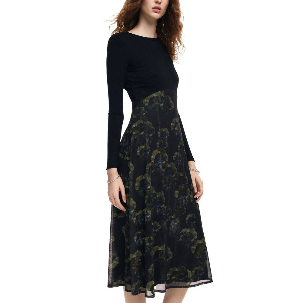Desigual Black Polyester Casual Dress - Image 2