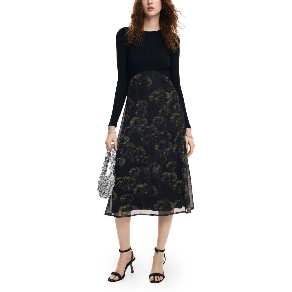 Desigual Black Polyester Casual Dress - Image 3