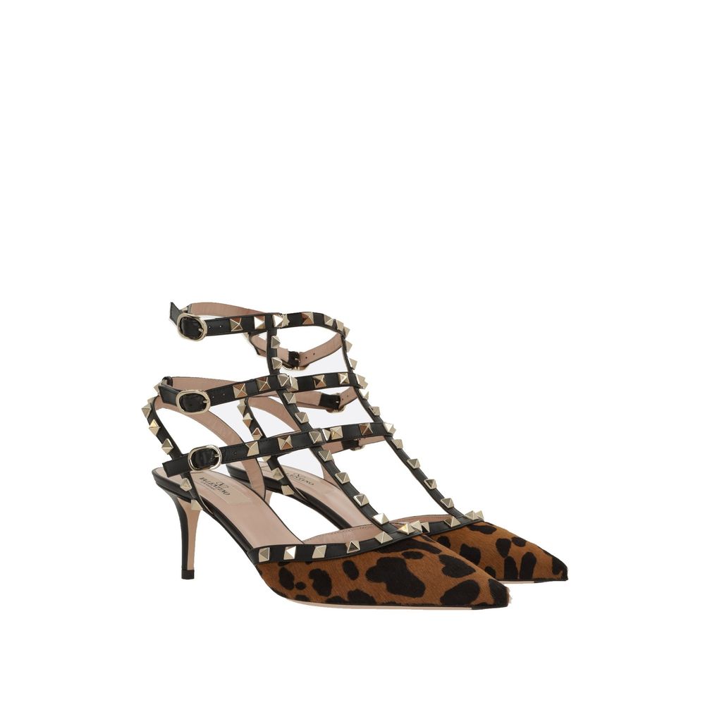 Valentino Garavani Black Calfskin Platform Pumps - Image 2