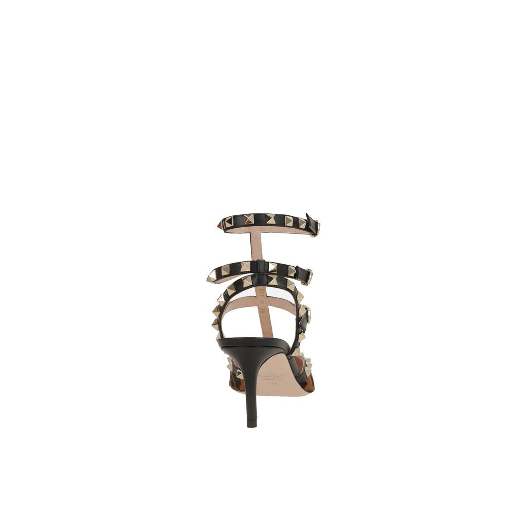 Valentino Garavani Black Calfskin Platform Pumps - Image 3