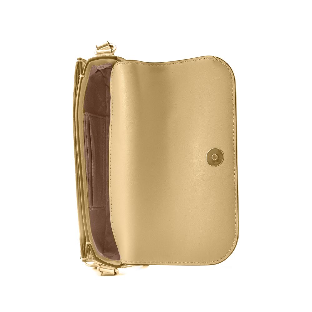 Michael Kors Gold Leather Crossbody Bag - Image 3