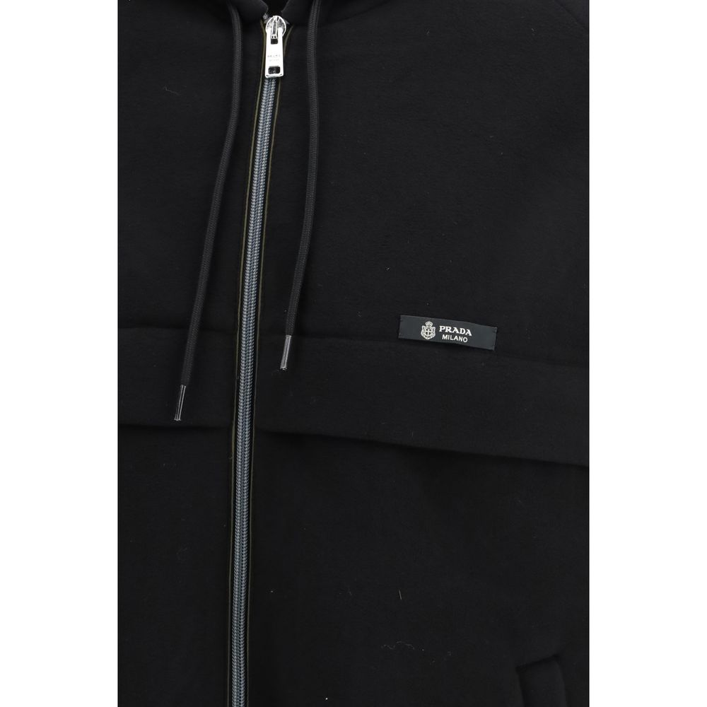Prada Black Polyester Shell Jacket - Image 3