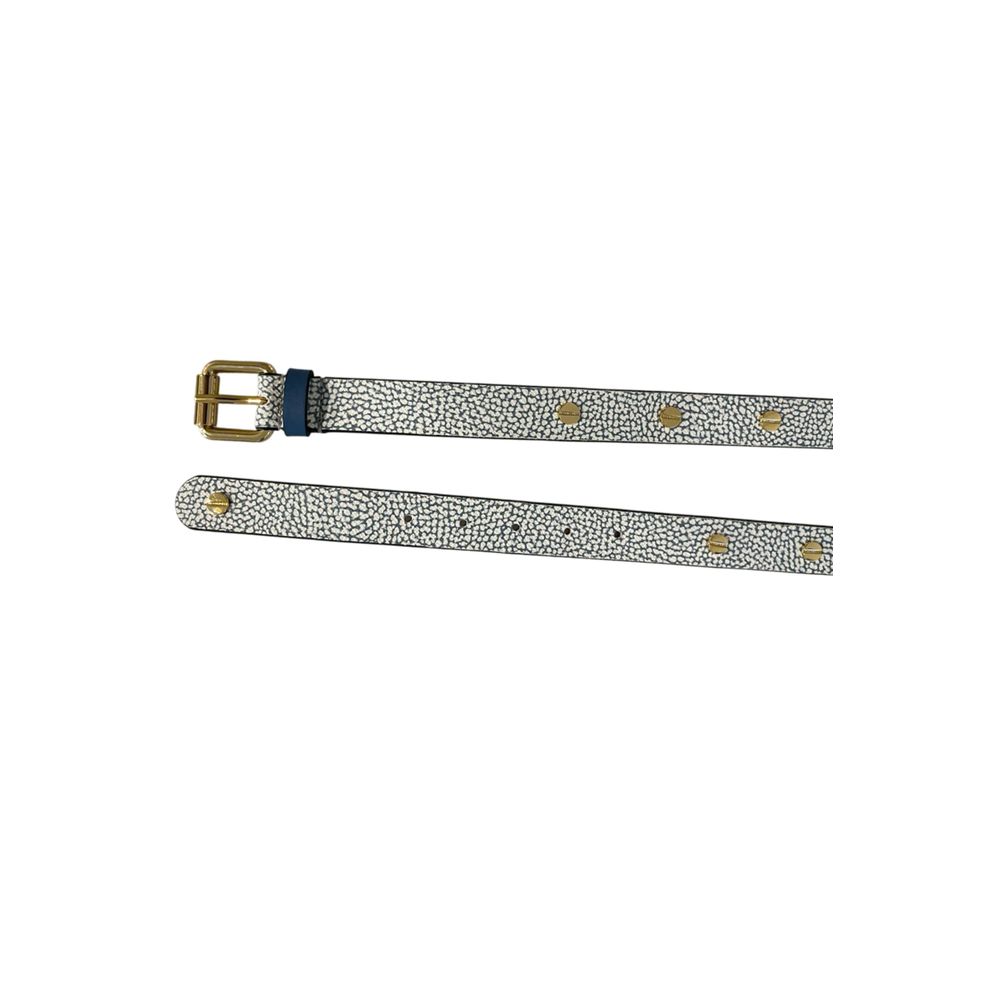 Borbonese Blue Polyvinyl Women's Belt - Image 3