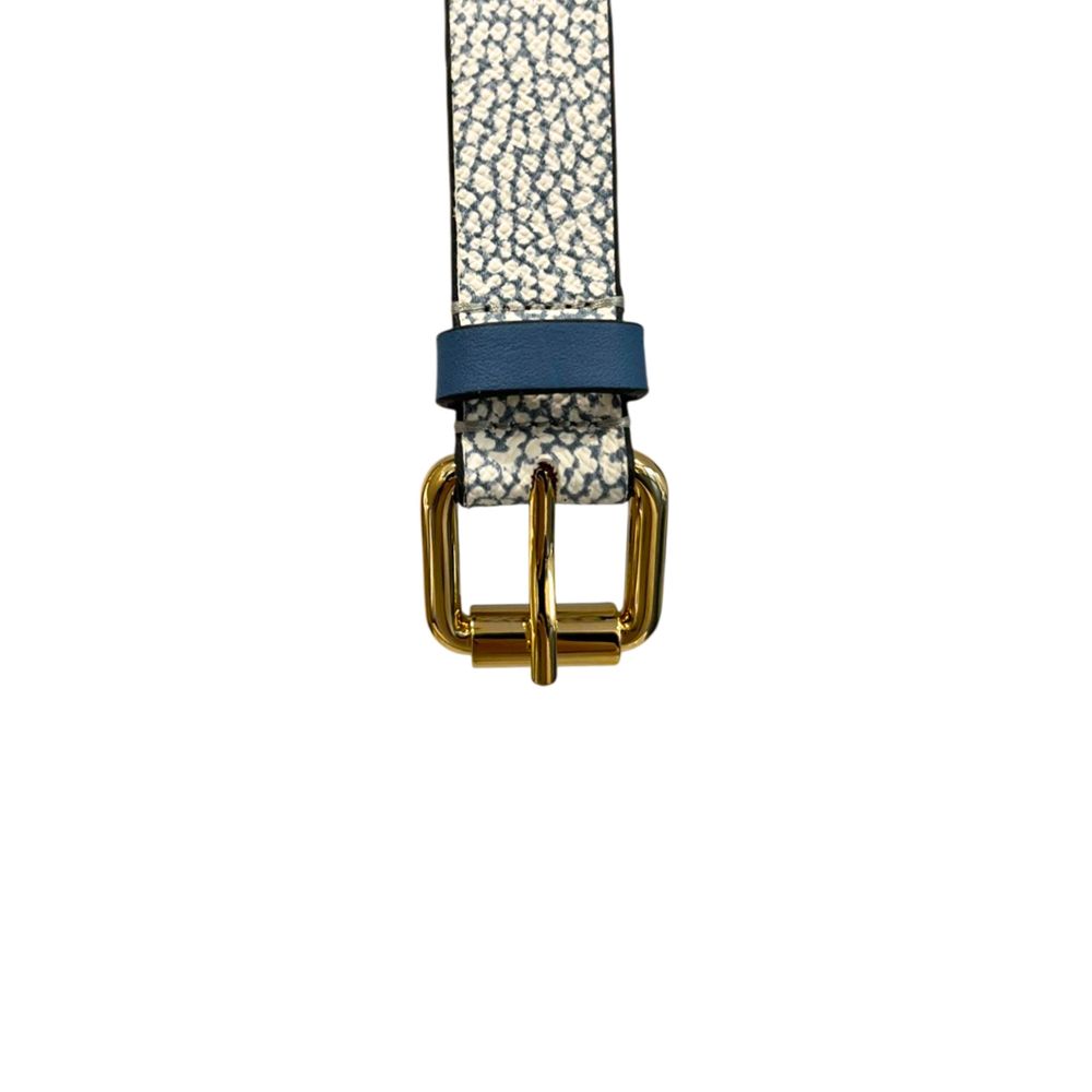 Borbonese Blue Polyvinyl Women's Belt - Image 5
