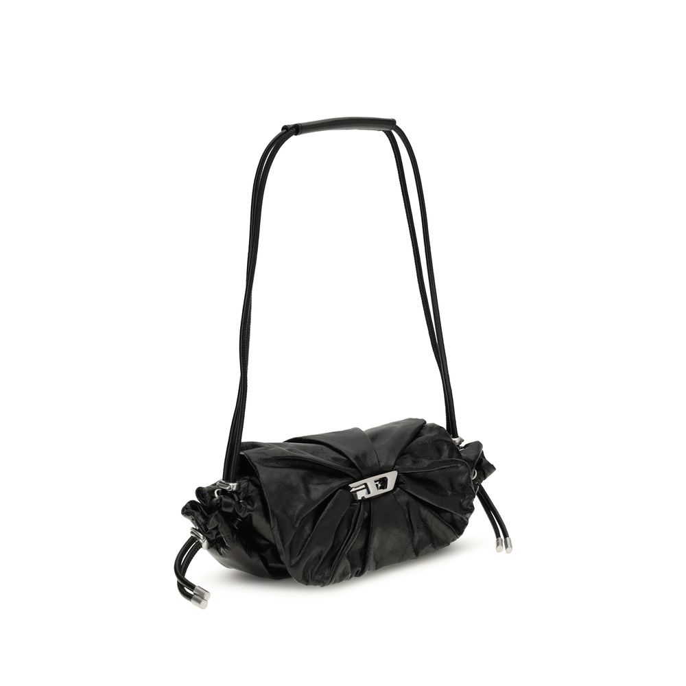 Diesel Black Calf Leather Bos Taurus Shoulder Bag - Image 2