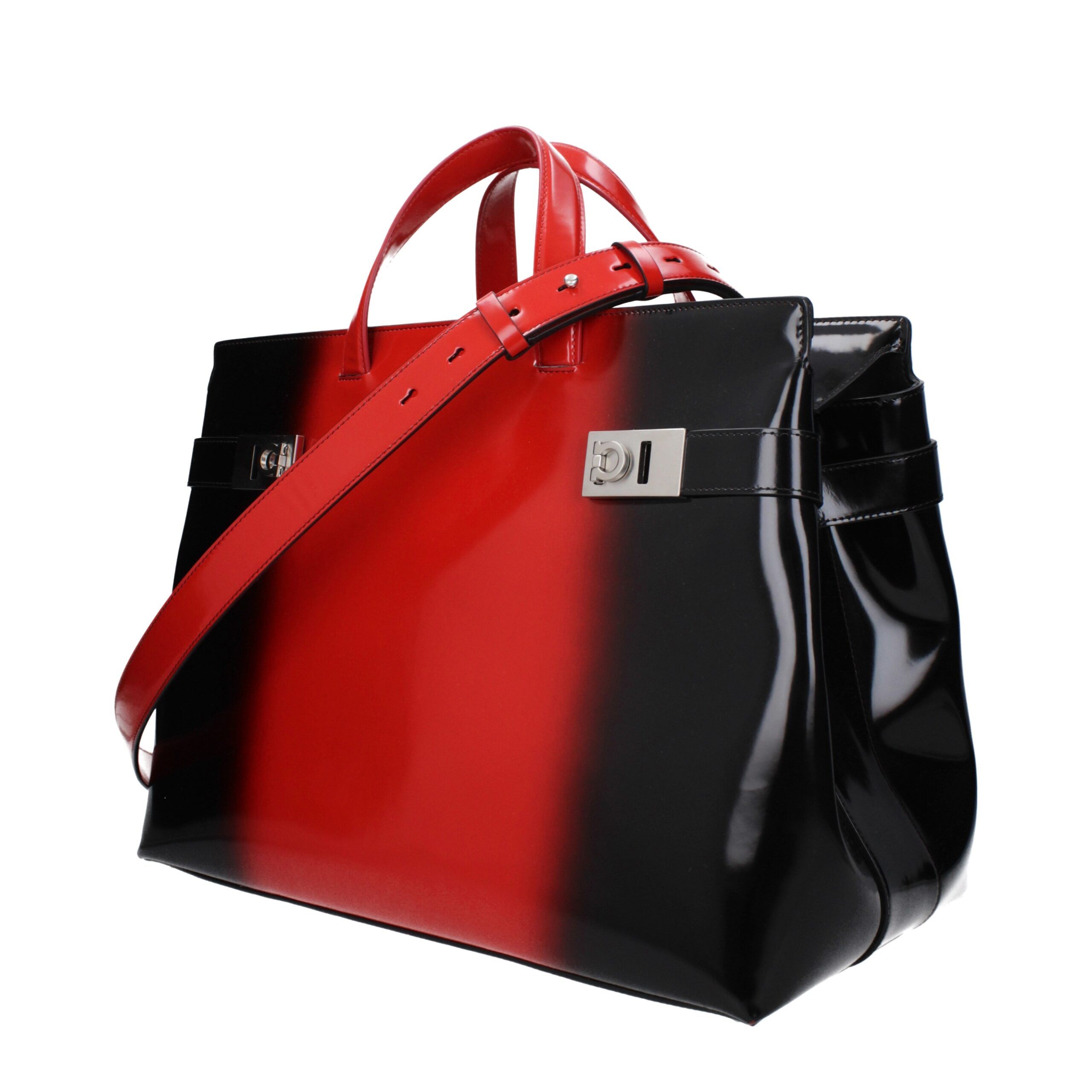 Salvatore Ferragamo Black Leather Handbag - Image 2