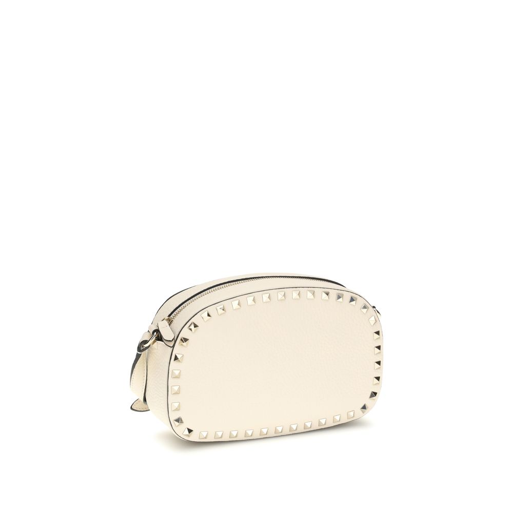 Valentino Garavani Cream Calf Leather Bos Taurus Shoulder Bag - Image 2