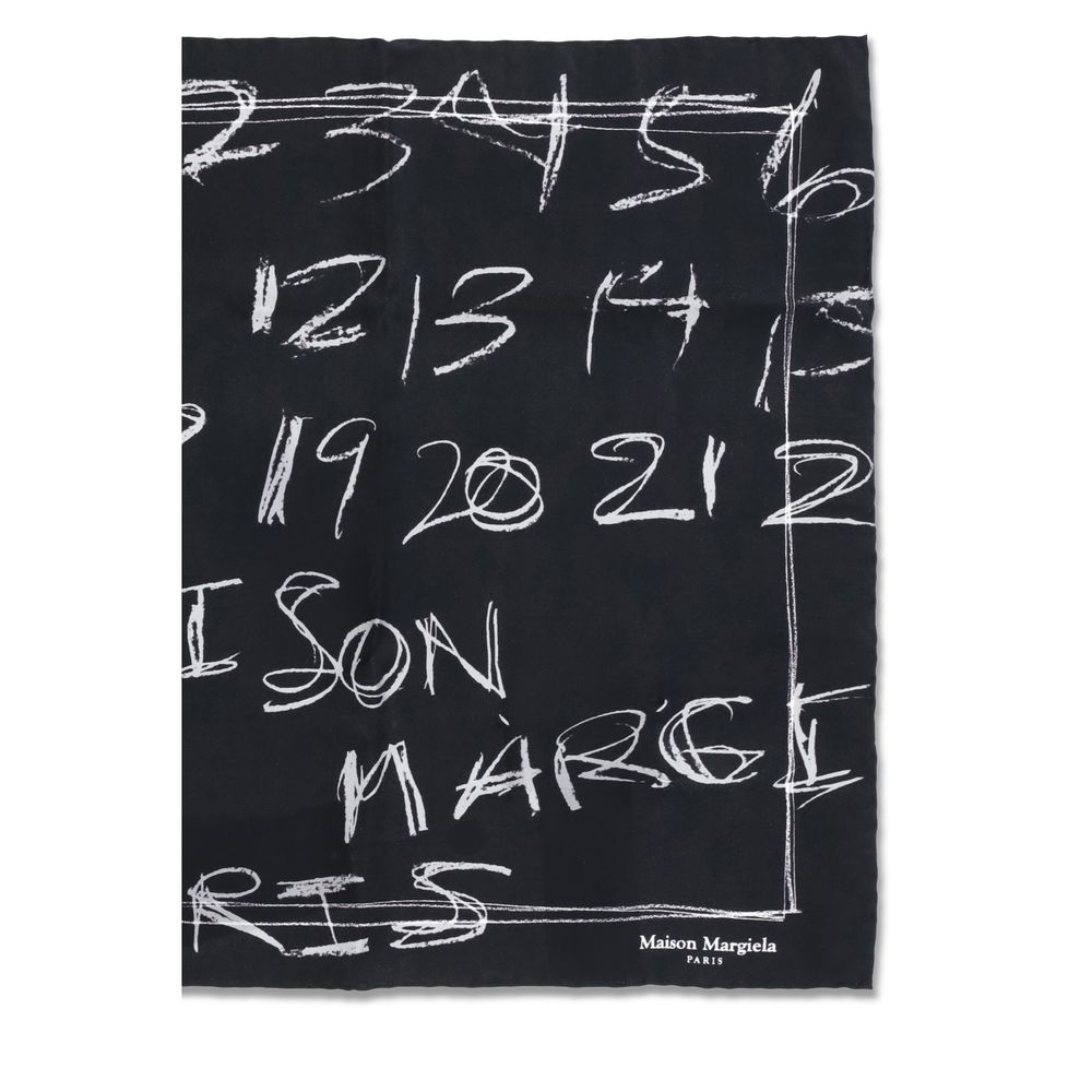 Margiela Black Silk Scarf - Image 3