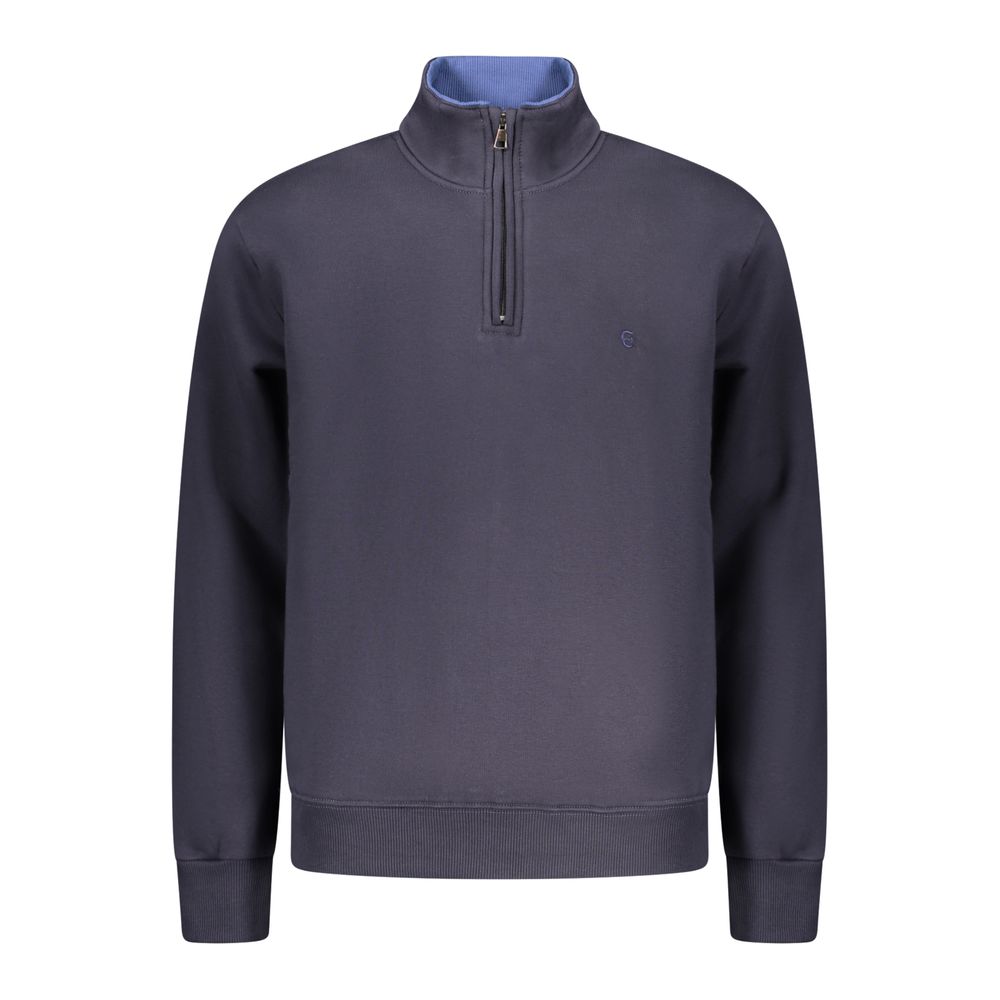 Coveri Moving Blue Cotton Men Sweatshirt