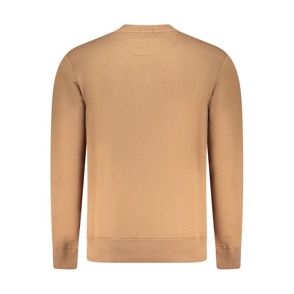 Coveri Moving Marrone Cotton Men Sweatshirt - Image 2