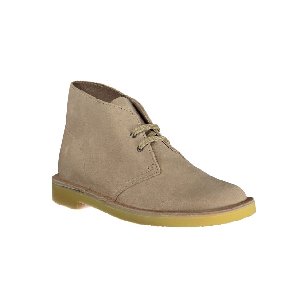 Clarks Beige Leather Ankle Boots - Image 2