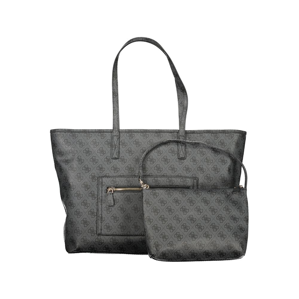 Guess Jeans Grigio Poliuretano Women Handbag - Image 2