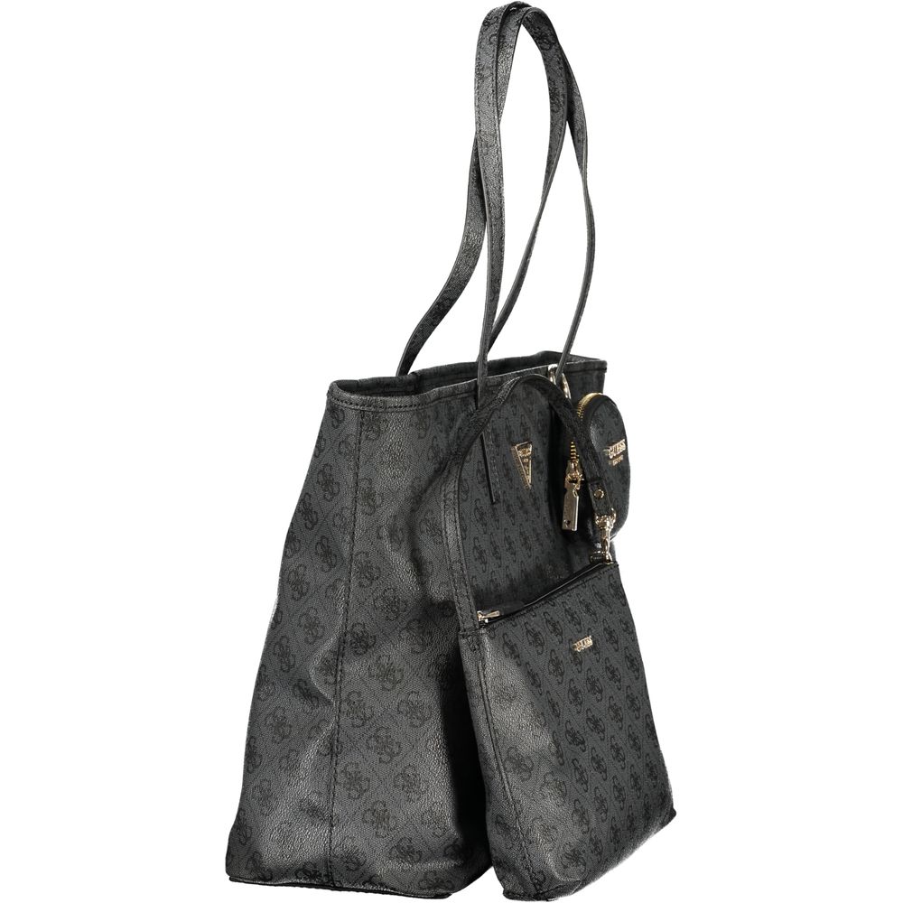 Guess Jeans Grigio Poliuretano Women Handbag - Image 3