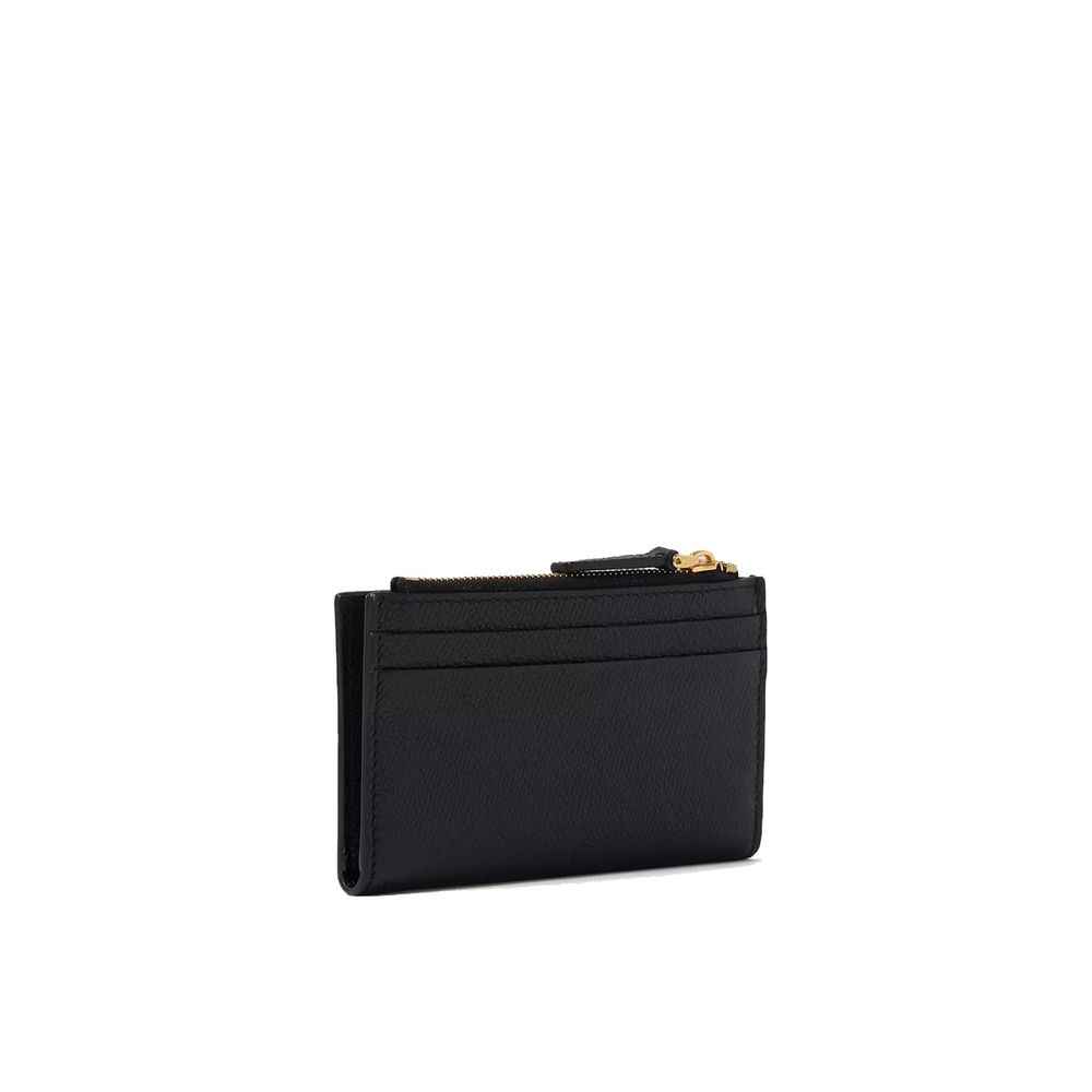 Valentino Garavani Black Calfskin Cardholder - Image 2