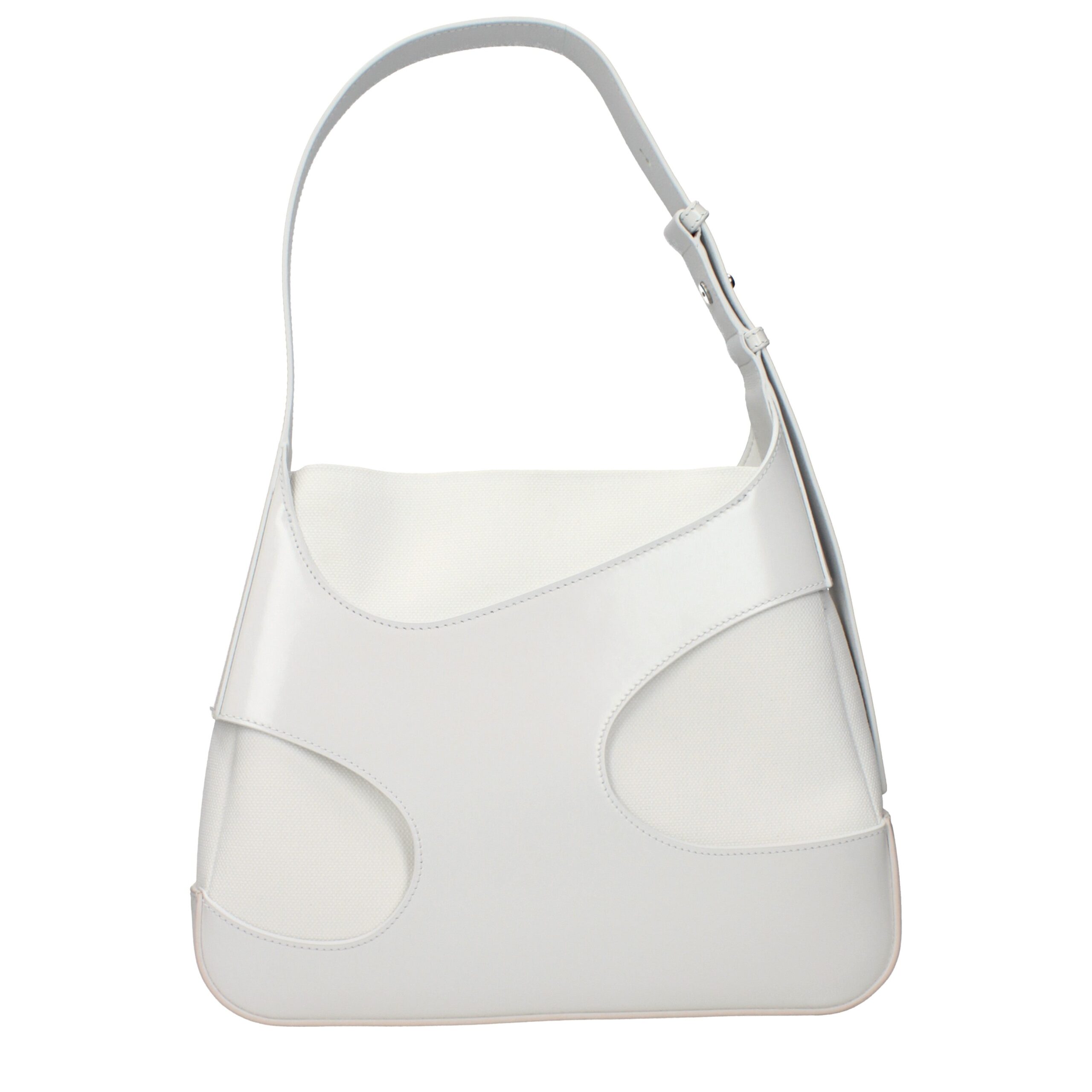 Salvatore Ferragamo White Leather Shoulder Bag - Image 3