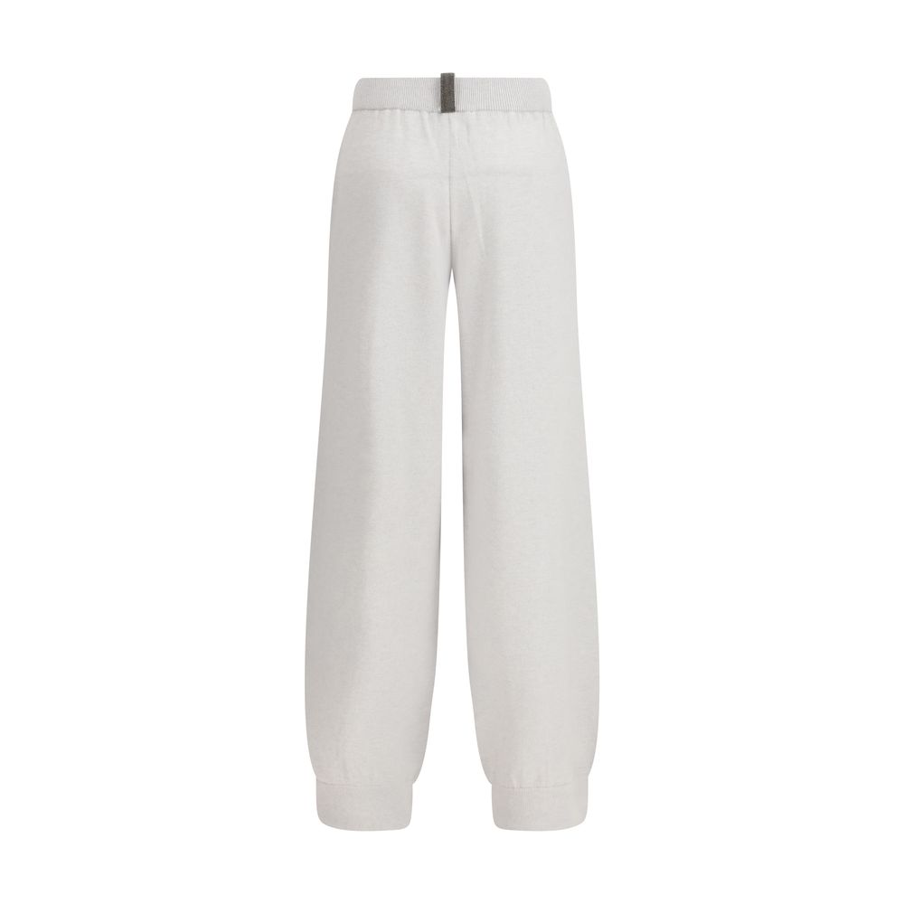 Fabiana Filippi Gray Fleece Wool Casual Pants - Image 2