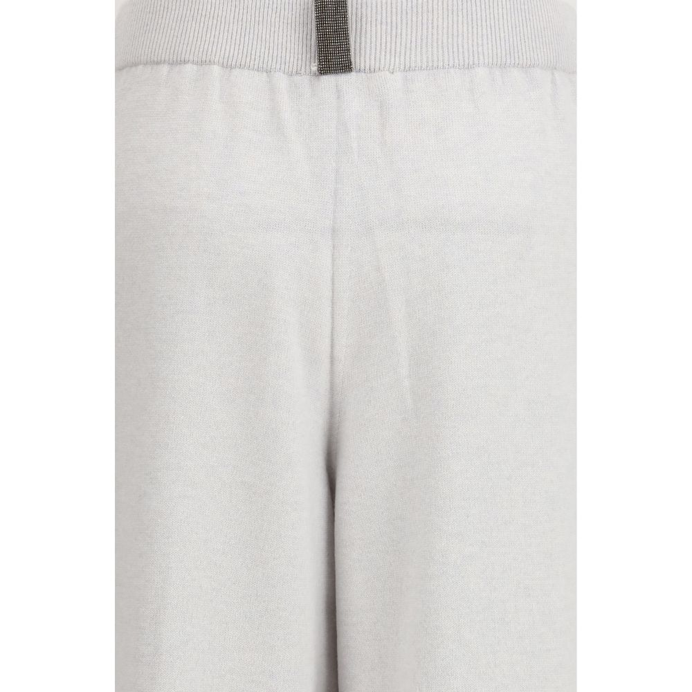 Fabiana Filippi Gray Fleece Wool Casual Pants - Image 3