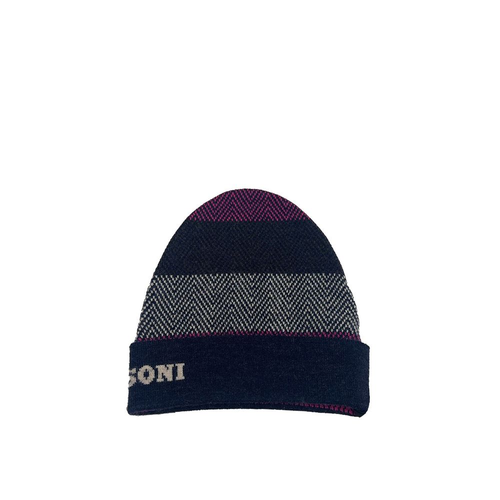 Missoni Blue Wool Beanie - Image 2