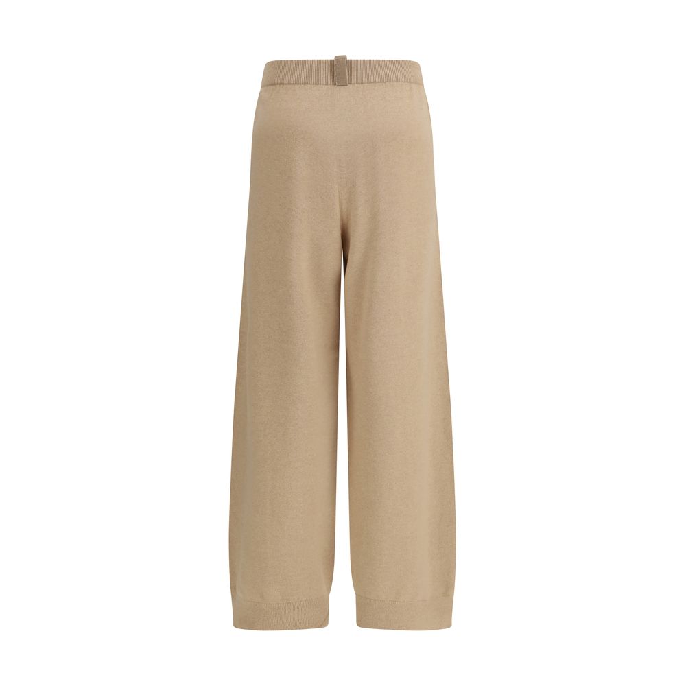 Fabiana Filippi Beige Fleece Wool Casual Pants - Image 2