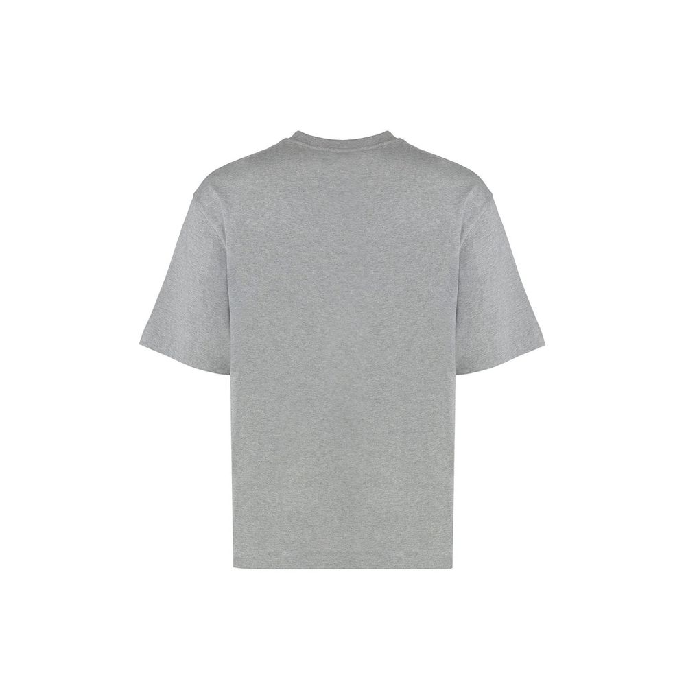 Off-White Gray Cotton T-Shirt - Image 2