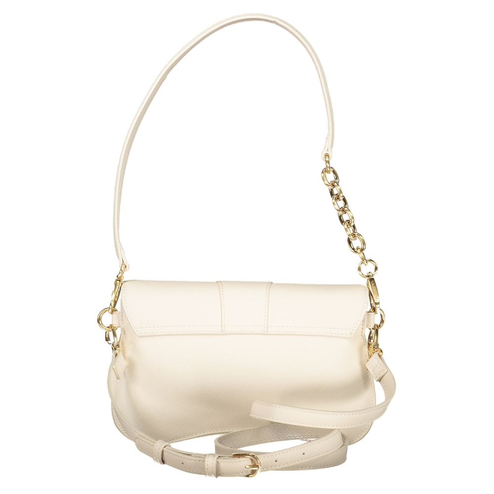 Mario Valentino Beige Polyurethane Women Handbag - Image 2