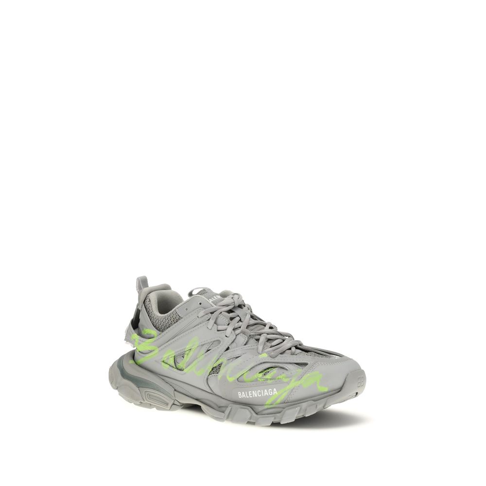 Balenciaga Gray Polyester Athletic Sneakers - Image 2