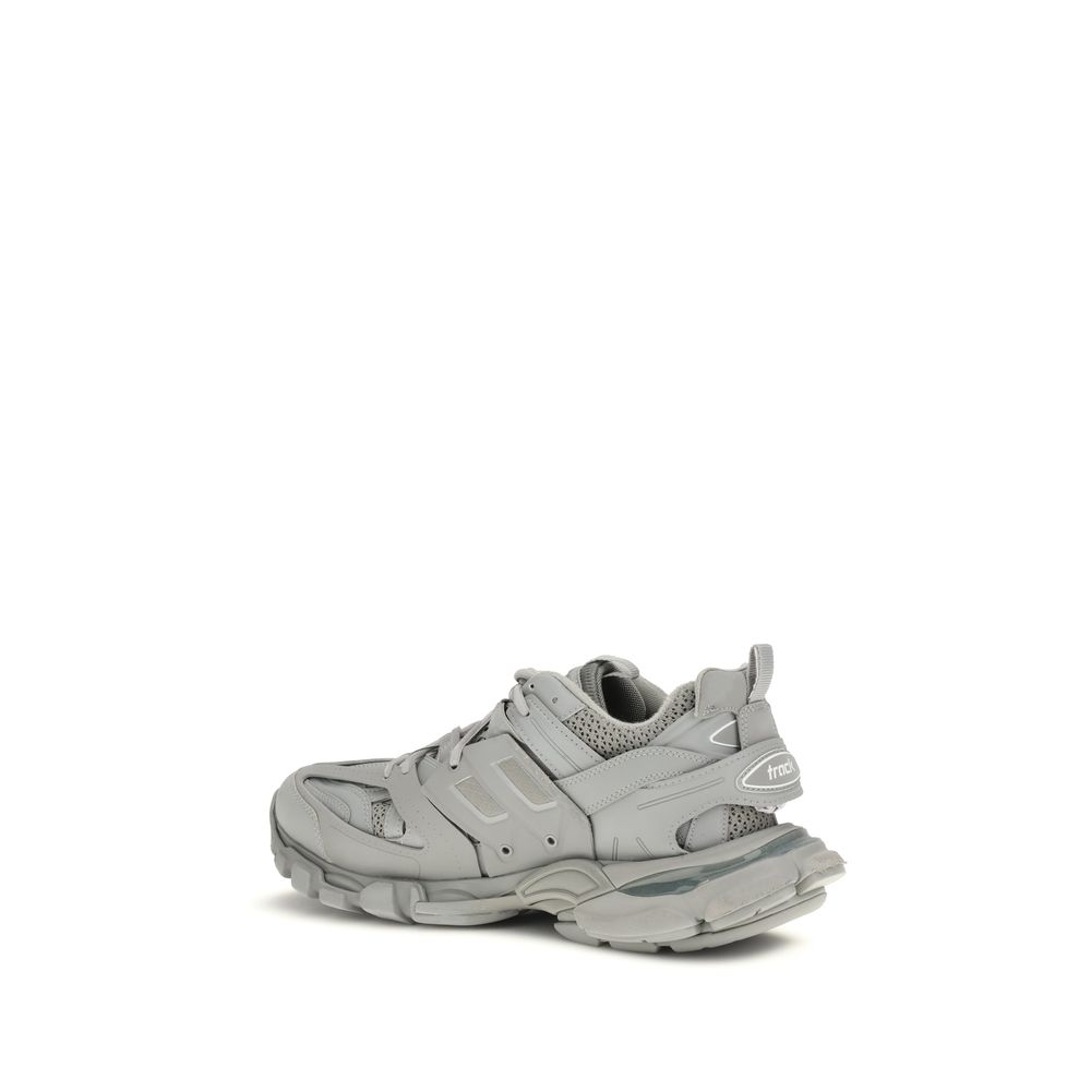 Balenciaga Gray Polyester Athletic Sneakers - Image 3