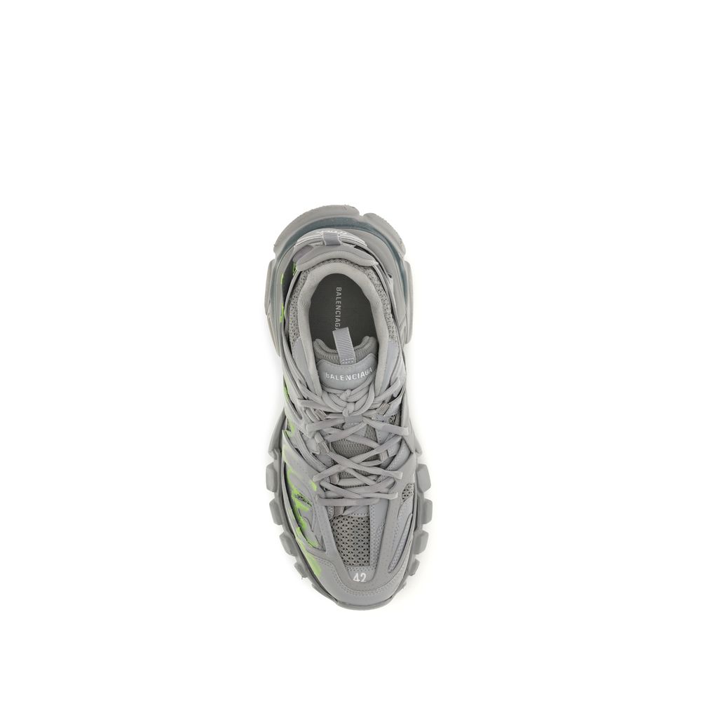 Balenciaga Gray Polyester Athletic Sneakers - Image 4