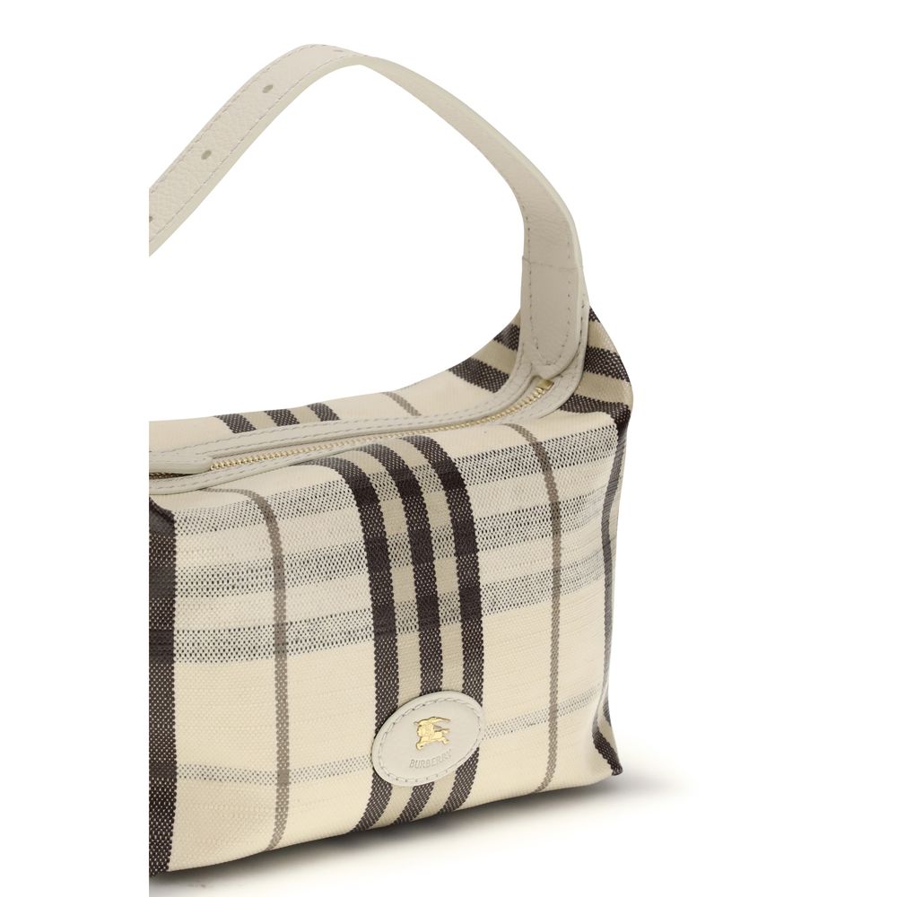 Burberry Beige Cotton Shoulder Bag - Image 4